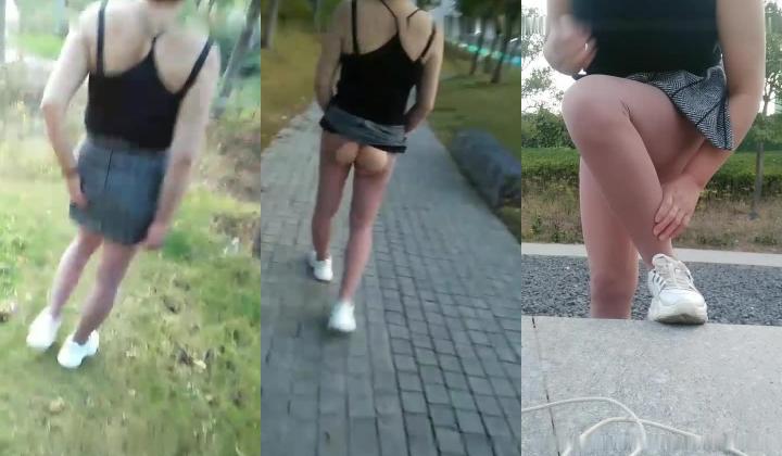 风骚主播户外玩 露出自慰 十分淫荡
