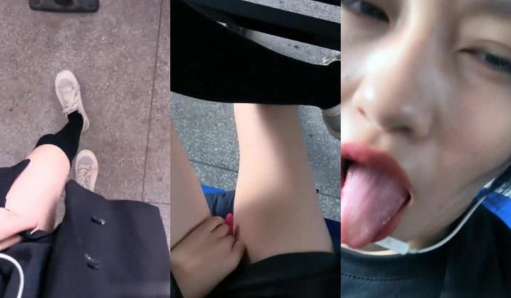校园学生妹偷熘学堂在教室直播，教室还有两位装修的大哥，和网友撩骚放震动棒在淫穴呻吟，受不了跑去厕