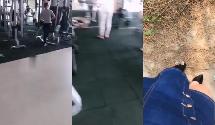 三寸金莲女主播按观众要求把会所健身教练勾引到附近公园口爆啪啪这教练吃奶的样子真猥琐