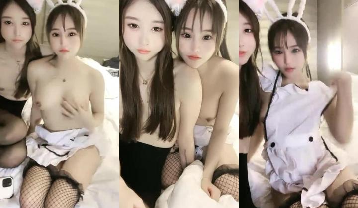 顶级颜值00后姐妹花『轩尼诗』姐妹互舔 刺激双飞，享受两位极品好姐妹的性福时光 闺蜜被操的奶子摇