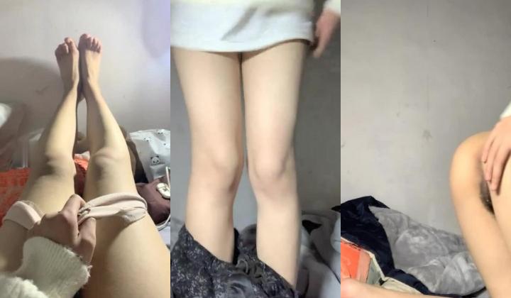 【19岁女孩】，安徽农村大学生，寒假家中赚学费，青春胴体特写，鲍鱼娇嫩乳头粉樱桃，点点淫液从两唇