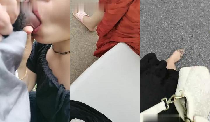 户外勾搭专家〖可可少妇〗偶遇之前约过炮的屌丝男 户外开操打个回忆炮 套套+湿巾+水=户外野战必备