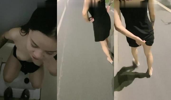 夏日夜晚，南昌街头，【草草00】小萝莉户外露出，公厕啪啪，撒尿，美胸粉鲍，夜幕下公共场合好刺激