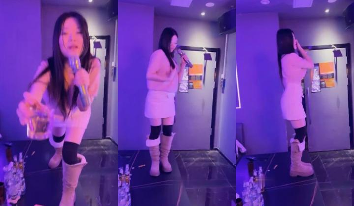 真实KTV淫乱~【桃奶木香奈】勾搭陪唱帅哥~卫生间大秀