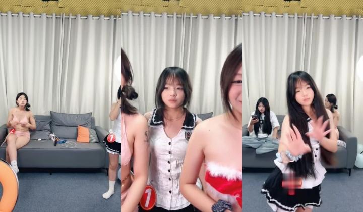 综艺【M8女团】色情版快乐大本营 ️电奶子，电臀，指压板跳绳，拔B毛 集体裸舞！