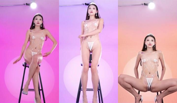 【pink舞团】女神《芊雪》漏点裸舞高颜肤白貌美大长腿超级模特稀世作品
