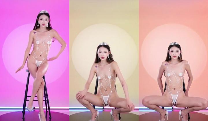 【pink舞团】女神《芊雪》漏点裸舞高颜肤白貌美大长腿超级模特稀世作品