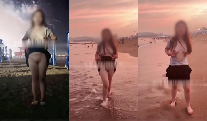 真实BDSM调教大师【狙心DOM】，商场海边露出，日常敬烟汉服抽逼极限SP热舞