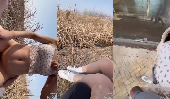 小老板周末带着漂亮的美女同事荒地里打野战 卧槽，简直太爽了