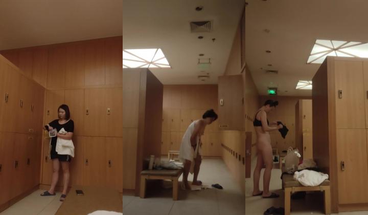 【少女时代】潜入洗浴会所偷拍极品三闺蜜一起来，让闺蜜看自己胸太小