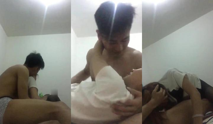 泄密流出 ️山东帅小伙与大学生女友出租屋穿着丝袜性爱自拍性爱视频外流