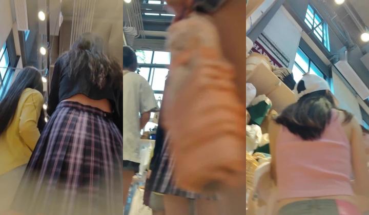 步行街拍抄底大神『KXCD』系列合集第9季20V 专挑年轻好看质量高的小姐姐