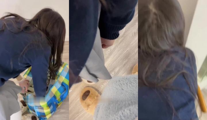【精品乱伦】奶气草莓 - 女儿开学之禽兽父亲 帮女儿收拾行李 居然发现带假阳具去学校 肉棒强插女