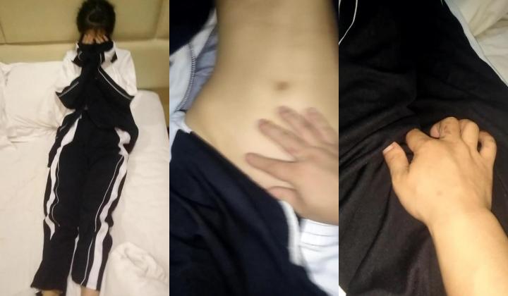 高中妹子庆祝高考结束和男友开房偷吃禁果，给你最圆润的大奶，最湿滑的处女小穴