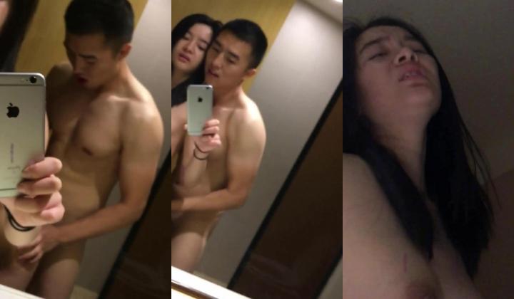“痛,好痛,受不了了”漂亮大学靓妹第一次和男友开房逼逼太紧轻轻一插就喊痛,操了一会爽的自己还拍摄
