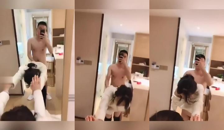 四川成都反差婊子朱姝君！背着男友与夜店富二代开房，超级骚货！