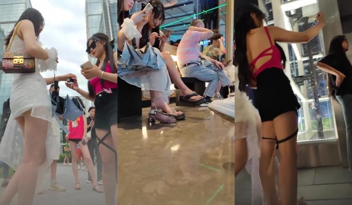 精品推荐 步行街拍抄底大神『KXCD』系列合集第10季20V 专挑年轻好看质量高的小姐姐