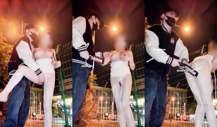 深夜的深圳街头，路人们惊呆了，【江小凡】大胆户外露出，薄纱下巨乳若隐若现，随机搭讪路人，羞耻心跳爆表