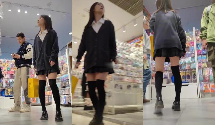 步行街拍抄底大神『KXCD』专挑年轻好看质量高的小姐姐