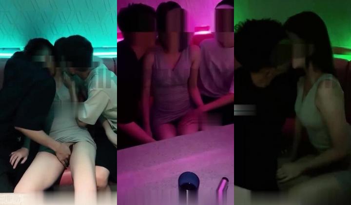 极品绿帽淫妻【Ella小骚狐】最新付费福利，KTV包厢厕所激情3P，前后洞齐开