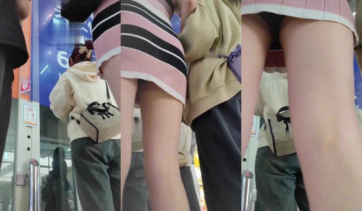 步行街拍抄底大神『KXCD』专挑年轻好看质量高的小姐姐