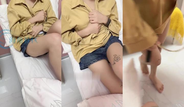小姨子来坐客，偷看黄播被发现，变小母狗！老婆电话来 也要不停狠操 露脸甜妹