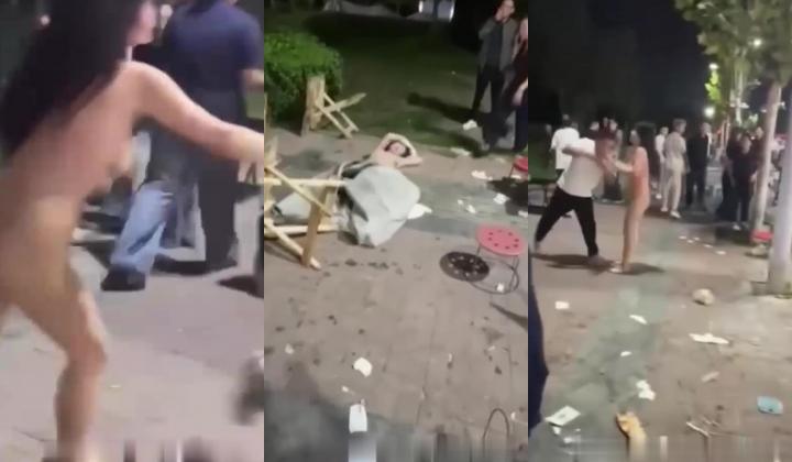 小仙女喝多后当街耍酒疯_脱光光街头裸舞_美乳嫩穴展示殆尽_抓住路人撒泼打滚_香艳画面惊呆路人！