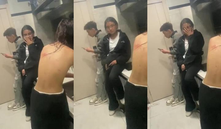 霸凌几时休南宁台球厅摆球小妹被骗到酒店扒光衣服疯狂暴打！