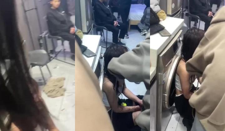 霸凌几时休南宁台球厅摆球小妹被骗到酒店扒光衣服疯狂暴打！
