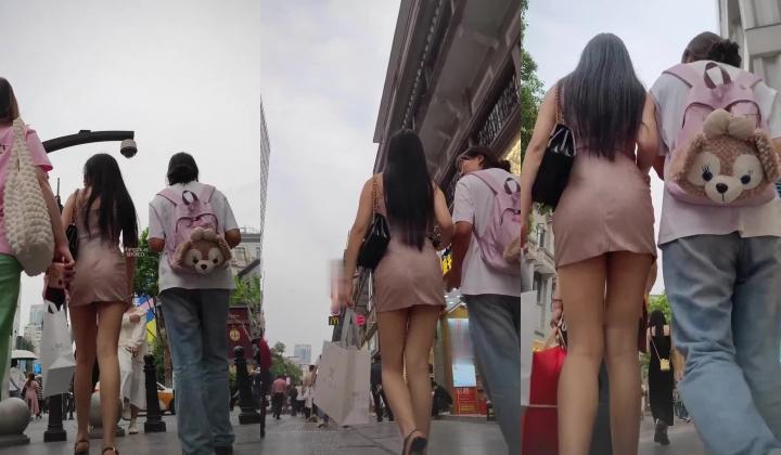 步行街拍抄底大神『KXCD』专挑年轻好看质量高的小姐姐