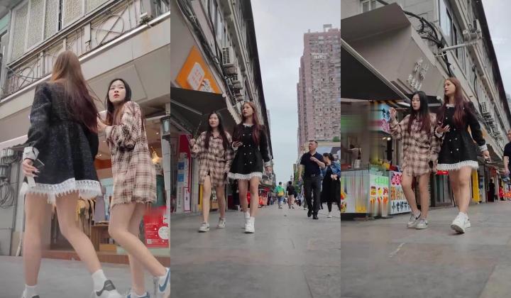 步行街拍抄底大神『KXCD』专挑年轻好看质量高的小姐姐