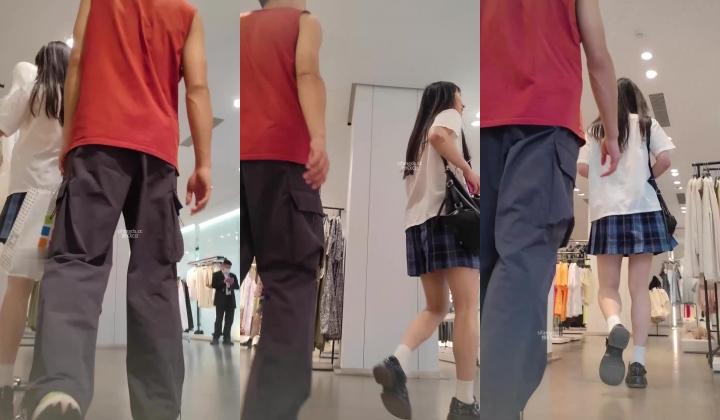 步行街拍抄底大神『KXCD』专挑年轻好看质量高的小姐姐