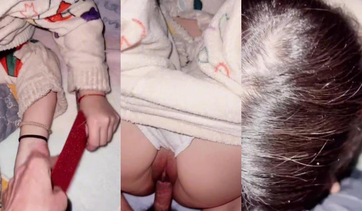 【精品鬼父】家有萝莉女儿 - 背着老婆给女儿跨年红包 顺便打响新年第一炮 少女的小穴如此温润紧致