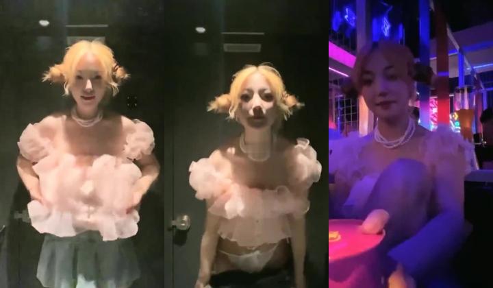 【乔宝快喷啊】酒吧和户外露出自慰喷水，真是胆大包天，和几个舔狗线下见面，火锅店内开干