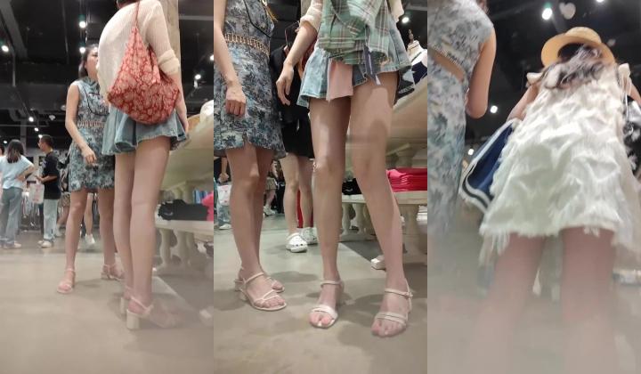步行街拍抄底大神『KXCD』专挑年轻好看质量高的小姐姐