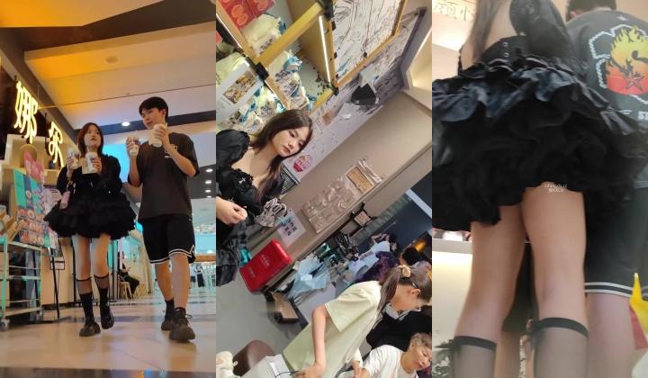 步行街拍抄底大神『KXCD』专挑年轻好看质量高的小姐姐