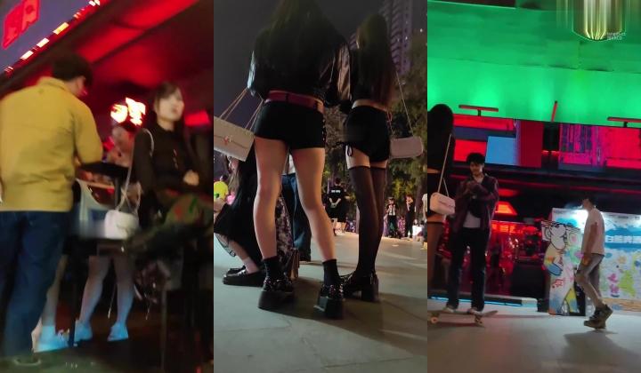 步行街拍抄底大神『KXCD』专挑年轻好看质量高的小姐姐