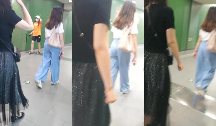 黑长裙极品小妹