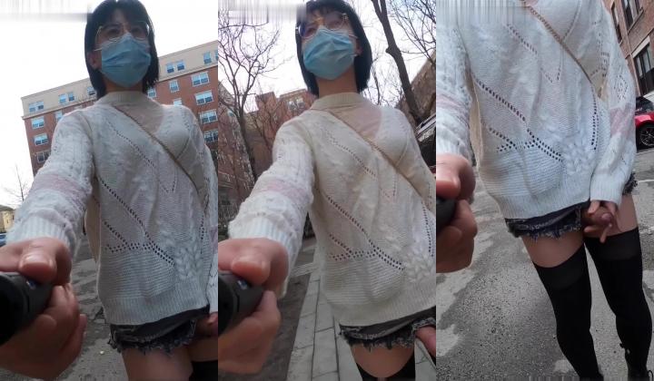 推特男娘 EliaBlaineCD小薰 一个喜欢玩露出的漂亮TS 各种变装show 穿上女装在食