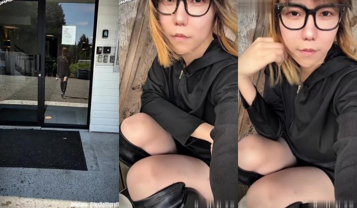 国产男娘Lexi Faith(原乔晶晶) 重出江湖 现在改走更刺激的户外露出路线了 戴眼镜更闷骚