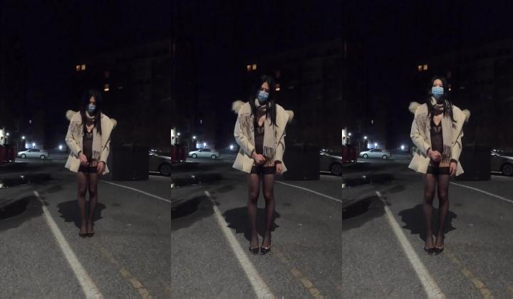 推特男娘 EliaBlaineCD小薰 一个喜欢玩露出的漂亮TS 在男按脚技师面前撸管 技师EM