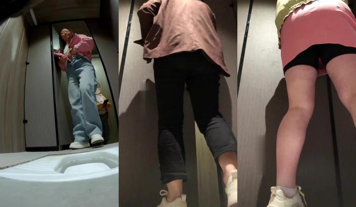 商场女厕近距离 ️高清后拍美女尿尿奢饰品专柜皮裤长腿美女