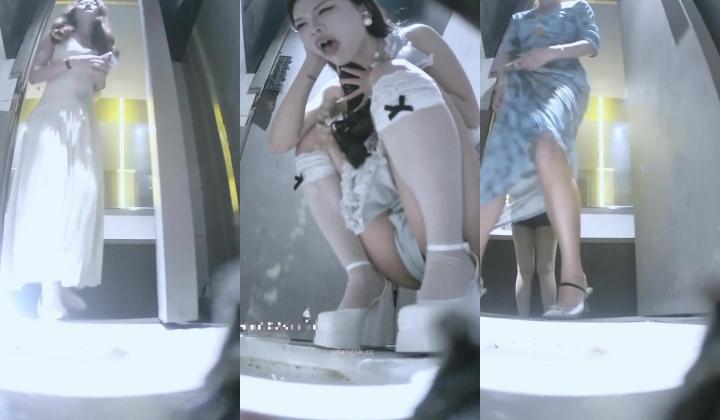夜总会酒吧女厕后拍各种黑丝高跟 增高鞋美女喝多了扣喉呕吐