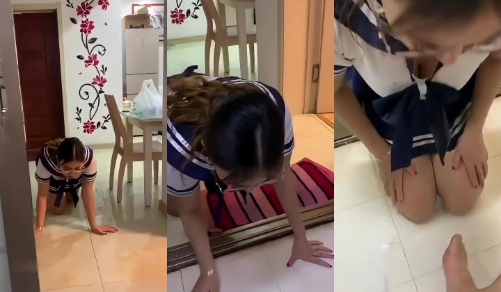 【快手福利】淫荡熟女【东北眼镜姐】喝尿舔脚啪啪双女