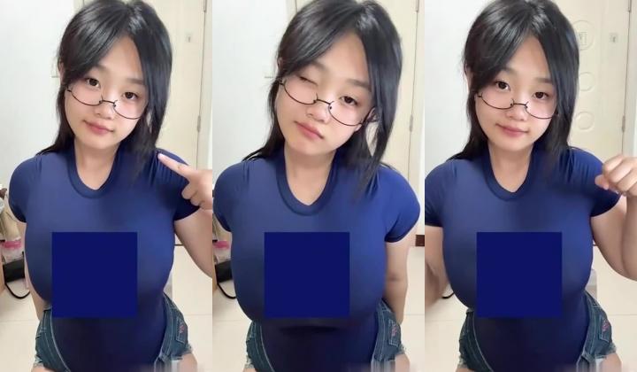 极品眼镜反差婊-椰椰蛋卷-抖音2万粉小网红,丰满BBW坦克美少女,椰子奶学生妹