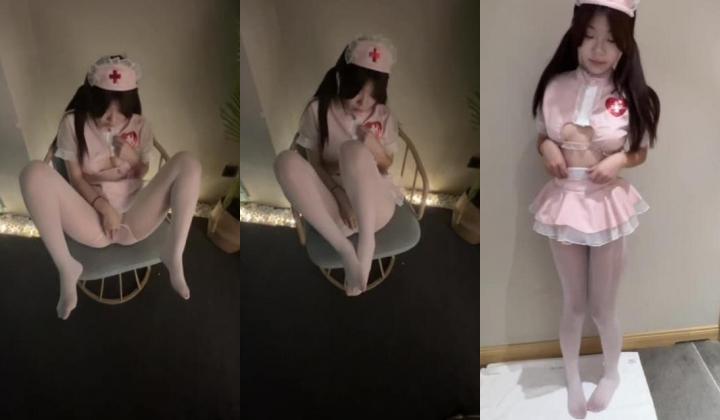 清纯颜值嫩妹『优米』护士女仆露脸与金主啪啪，纯欲白丝清纯容颜 羡慕大佬的钞能力 夜夜做新郎