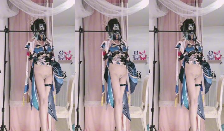 可盐可甜，百变COS，嫩妹女菩萨【沐沐酱】推特福利，裸舞道具自慰，玩屁眼玩阴洞