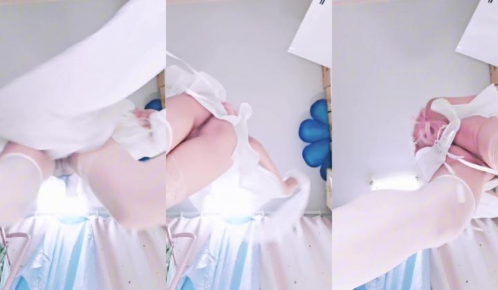 可盐可甜，百变COS，嫩妹女菩萨【沐沐酱】推特福利，裸舞道具自慰，玩屁眼玩阴洞