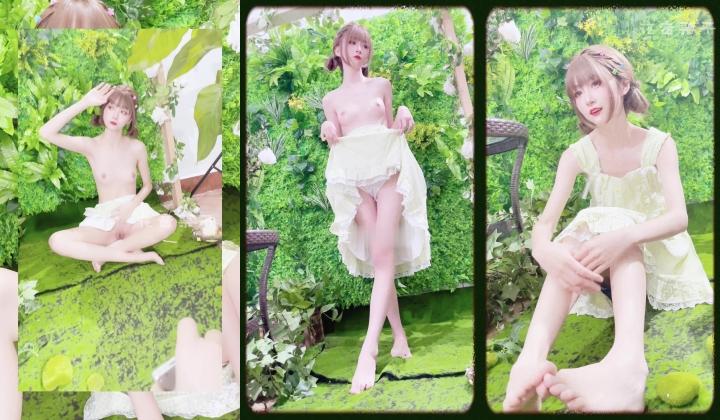 颜值福利姬嫩妹【花音栗子】系列合集，大眼白虎妹，大尺度掰逼