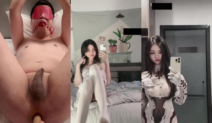 【素颜天花板】无敌清纯天生美人胚子TS大美女星野，竟还是个腿精 极品修长的黑丝美腿，金主狂舔。这